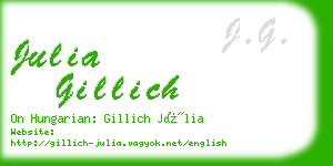 julia gillich business card